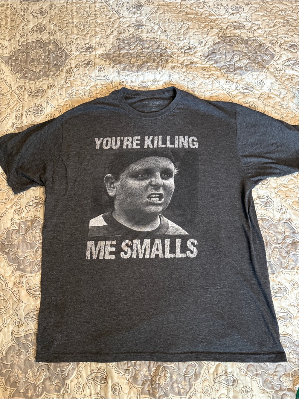 Charcoal Graphic Tee "You're Killing Me Smalls" sz XL
